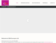 Tablet Screenshot of cbwsurveyors.com